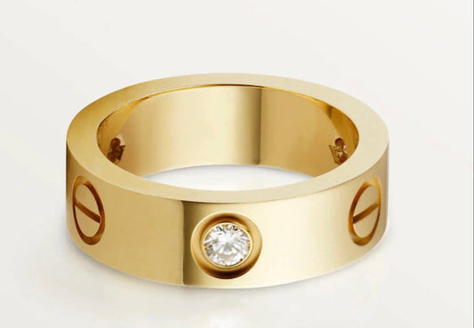 Golden Stoned Ring